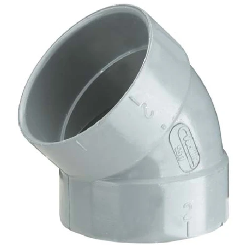 Coude De 45°, 2", Aspirateur Central, Blanc 3 Coude De 45°, 2", Aspirateur Central, Blanc