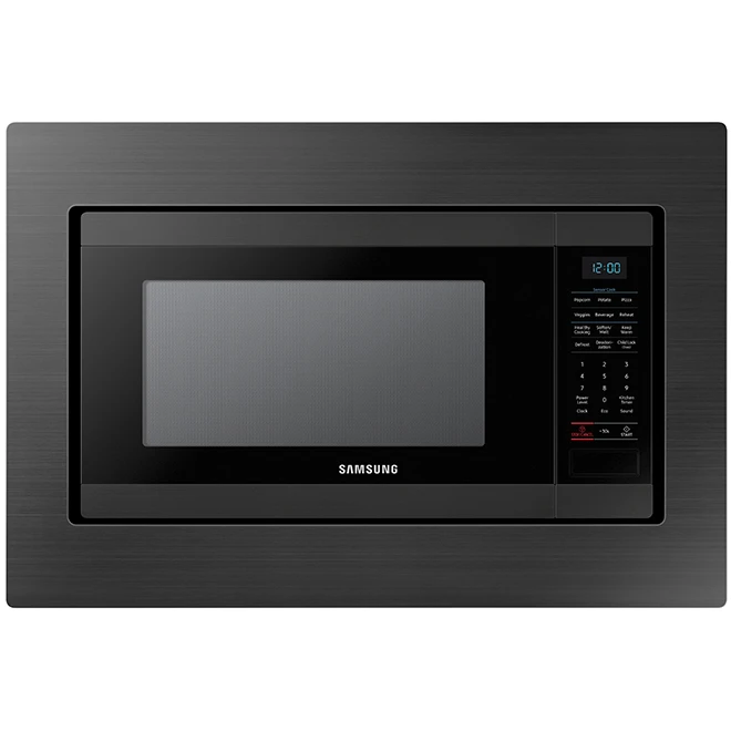Ensemble Samsung Pour Micro-ondes De Comptoir, Acier Inoxydable Noir, 20 1/16 Po H. X 29 3/4 Po L. X 1 1/4 Po P. 4 Ensemble Samsung Pour Micro-ondes De Comptoir, Acier Inoxydable Noir, 20 1/16 Po H. X 29 3/4 Po L. X 1 1/4 Po P. – Image 2