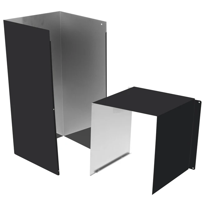 Rallonge De Couvre-conduit Pour Hotte Noir Mat 27 Po Café, Plafond 8 Pi 3 Rallonge De Couvre-conduit Pour Hotte Noir Mat 27 Po Café, Plafond 8 Pi