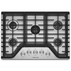 Surface De Cuisson Au Gaz KitchenAid, 5 Brûleurs, 30 Po, 17 000 BTU, Acier Inoxydable