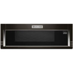 Four à Micro-ondes Encastrable à Profil Bas KitchenAid, Acier Inoxydable Noir, 1000 Watts, 500 PCM, DEL
