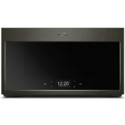 Whirlpool Four à Micro-ondes à Hotte Intégrée, 1000 W, 1,9 Pi³, Inox Noir