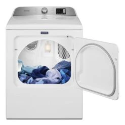 Sécheuse électrique 7 Pi³ Maytag, Porte Réversible, Détecteur D'humidité, Blanche -Appareils Électroménagers 30006579c L
