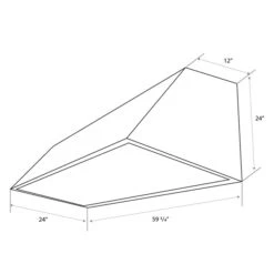Turin Hotte Murale Volcano En Acier Inoxydable 60-po -Appareils Électroménagers 330658318 AlternateImage3 l