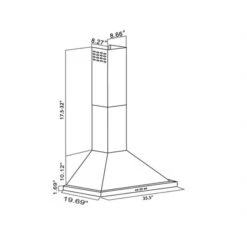 Turin Hotte Murale Malibu En Acier Inoxydable 36-po -Appareils Électroménagers 330658333 AlternateImageA2 l
