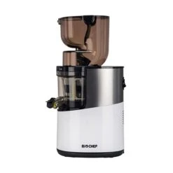 Extracteur De Jus Vertical Atlas Pro De BioChef, Pressage à Froid, 200 Oz, 300 Watts, Blanc