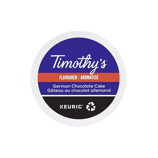 Keurig® Ensemble De 96 Capsules De Café K-Cup Par Keurig De Gâteau Au Chocolat Allemand De Timothy's 3 Keurig® Ensemble De 96 Capsules De Café K-Cup Par Keurig De Gâteau Au Chocolat Allemand De Timothy's